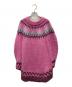 MM6 Maison Margiela（エムエムシックスメゾンマルジェラ）の古着「Nordic docking sweater」｜ピンク