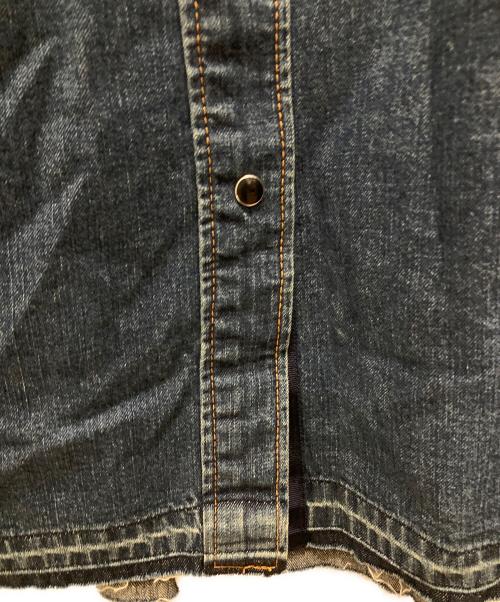 sacai（サカイ）sacai (サカイ) タートルネックニットドッキングデニムワンピース インディゴ サイズ:2の古着・服飾アイテム