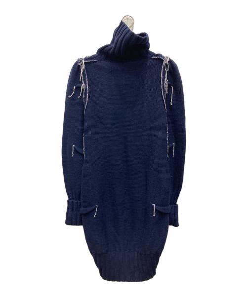H&M（エイチアンドエム）H&M (エイチアンドエム) Maison Martin Margiela (メゾンマルタンマルジェラ) ニットワンピース ネイビー サイズ:Mの古着・服飾アイテム
