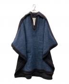 Maison Margielaメゾンマルジェラ）の古着「WOOL ALPACA ASYMMETRICAL CAPE」｜ネイビー