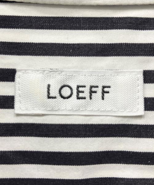 LOEFF（ロエフ）LOEFF (ロエフ) ラウンドカラーシャツワンピース ブラックの古着・服飾アイテム