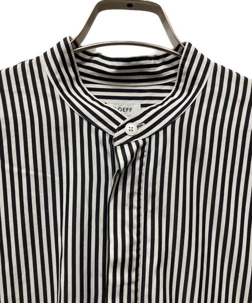 LOEFF（ロエフ）LOEFF (ロエフ) ラウンドカラーシャツワンピース ブラックの古着・服飾アイテム