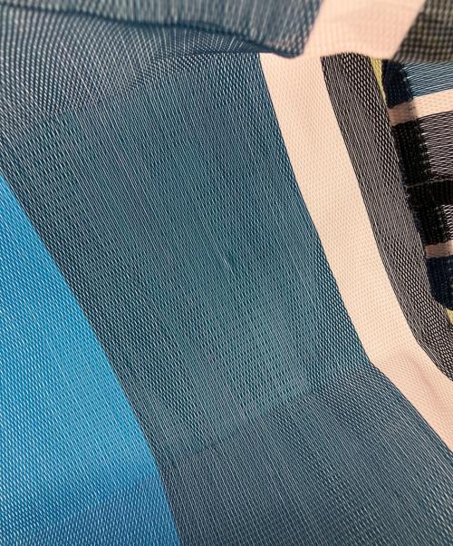 MARNI（マルニ）MARNI (マルニ) MARKET STRIPE BAG ネイビー×ピンクの古着・服飾アイテム