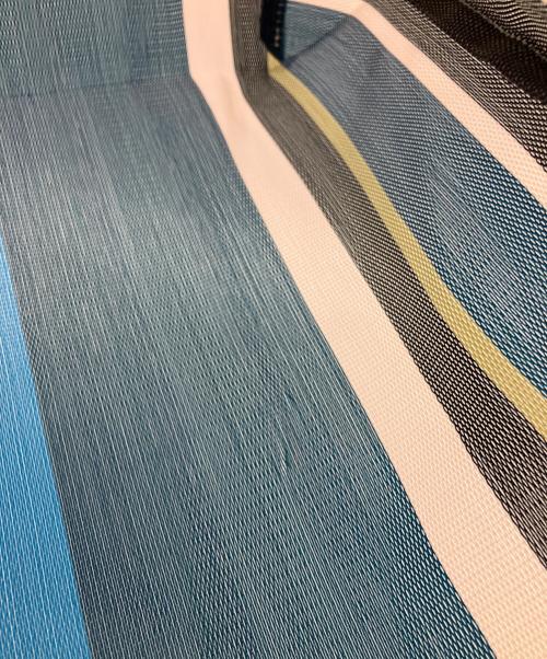 MARNI（マルニ）MARNI (マルニ) MARKET STRIPE BAG ネイビー×ピンクの古着・服飾アイテム