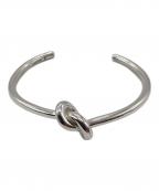 CELINEセリーヌ）の古着「ノットバングル」｜シルバー