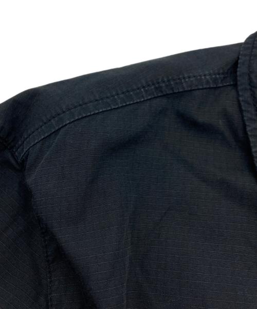STONE ISLAND（ストーンアイランド）STONE ISLAND (ストーンアイランド) 製品染めオーバーシャツジャケット ブラック サイズ:Mの古着・服飾アイテム