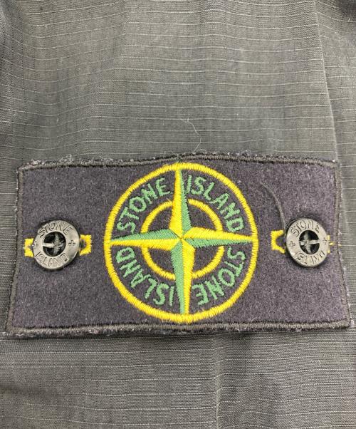 STONE ISLAND（ストーンアイランド）STONE ISLAND (ストーンアイランド) 製品染めオーバーシャツジャケット ブラック サイズ:Mの古着・服飾アイテム