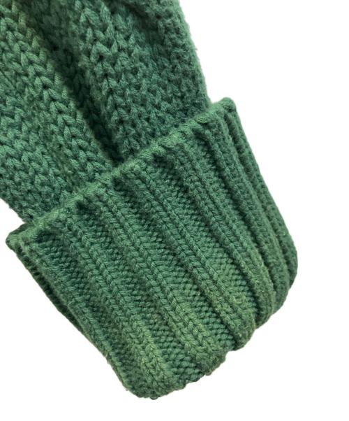 POLO RALPH LAUREN（ポロ・ラルフローレン）POLO RALPH LAUREN (ポロ・ラルフローレン) コットンケーブルニット グリーン サイズ:SIZE Lの古着・服飾アイテム