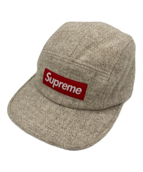 SUPREME（シュプリーム）Supreme (シュプリーム) Harris Tweed (ハリスツイード) Camp Cap ベージュの古着・服飾アイテム