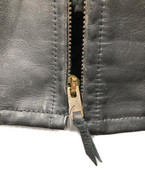 Schott（ショット）Schott (ショット) ボアライナー付シングルライダースージャケット ブラック サイズ:SIZE42の古着・服飾アイテム