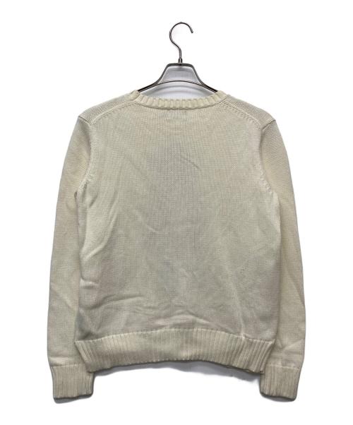 POLO RALPH LAUREN（ポロ・ラルフローレン）POLO RALPH LAUREN (ポロ・ラルフローレン) カウボーイポロベア セーター アイボリー サイズ:Mの古着・服飾アイテム
