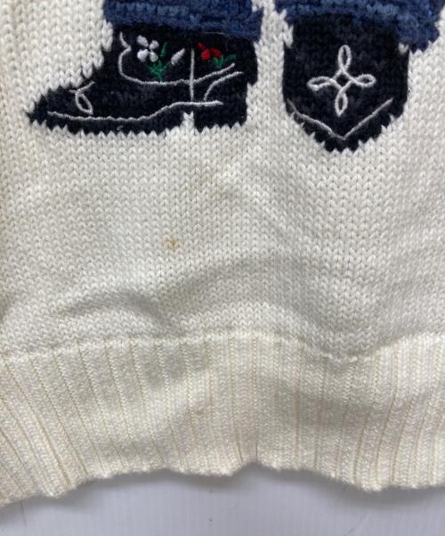 POLO RALPH LAUREN（ポロ・ラルフローレン）POLO RALPH LAUREN (ポロ・ラルフローレン) カウボーイポロベア セーター アイボリー サイズ:Mの古着・服飾アイテム