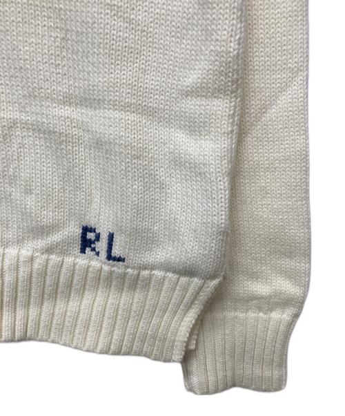 POLO RALPH LAUREN（ポロ・ラルフローレン）POLO RALPH LAUREN (ポロ・ラルフローレン) カウボーイポロベア セーター アイボリー サイズ:Mの古着・服飾アイテム