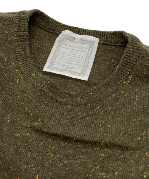 BEARDSLEY（ビアズリー）BEARDSLEY (ビアズリー) ネップニットワンピース グリーン サイズ:Fの古着・服飾アイテム