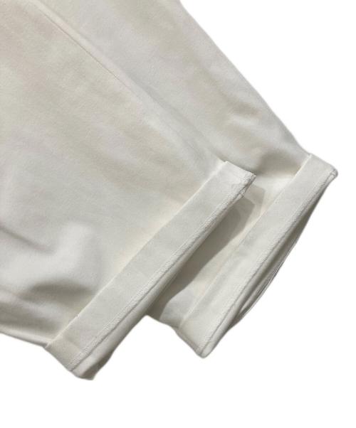 BEARDSLEY（ビアズリー）BEARDSLEY (ビアズリー) 両面起毛ストレートタックパンツ ホワイトの古着・服飾アイテム