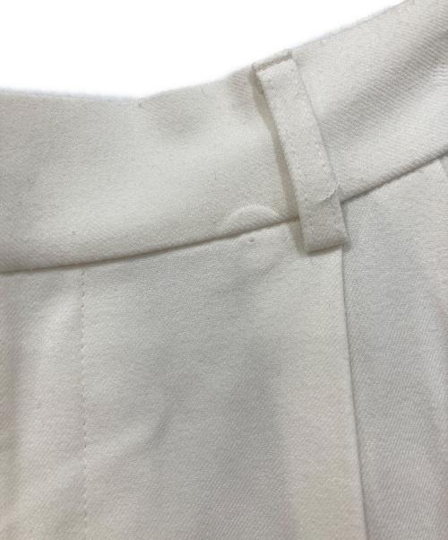 BEARDSLEY（ビアズリー）BEARDSLEY (ビアズリー) 両面起毛ストレートタックパンツ ホワイトの古着・服飾アイテム