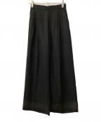 ADOREアドーア）の古着「ソフトオーガンジーパンツ」｜ブラック