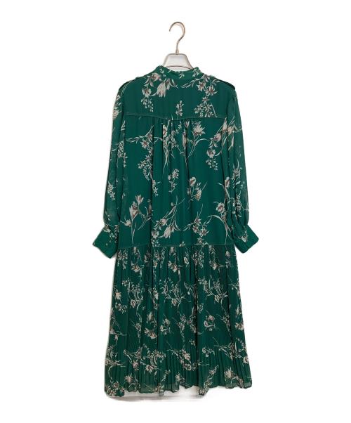 Estella.K（エステラケー）Estella.K (エステラケー) フラワープリーツワンピース グリーン サイズ:Freeの古着・服飾アイテム