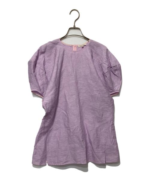 BLAMINK（ブラミンク）BLAMINK (ブラミンク) パフスリーブ ブラウス ラベンダー サイズ:38の古着・服飾アイテム