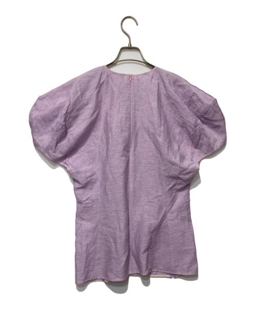 BLAMINK（ブラミンク）BLAMINK (ブラミンク) パフスリーブ ブラウス ラベンダー サイズ:38の古着・服飾アイテム