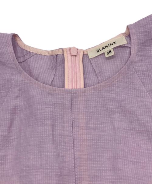 BLAMINK（ブラミンク）BLAMINK (ブラミンク) パフスリーブ ブラウス ラベンダー サイズ:38の古着・服飾アイテム