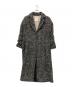 HER LIP TO（ハーリップトゥ）の古着「Herringbone Wool-Blend Classic Coat」｜ブラック