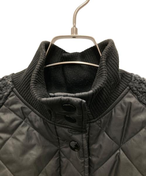 HERENCIA（ヘレンチア）HERENCIA (ヘレンチア) キルティングニットドッキングコート ブラック サイズ:38の古着・服飾アイテム