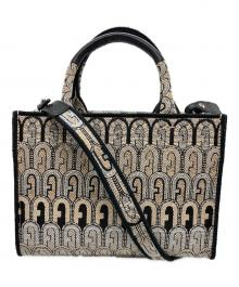 FURLA（フルラ）の古着「OPPORTUNITY MINI TOTE/オポチュニティ ミニトート 」｜ベージュ