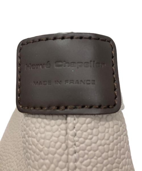 Herve Chapelier（エルベシャプリエ）Herve Chapelier (エルベシャプリエ) コーテッドキャンバススクエアトートB5サイズ(M) マスティック×シルバーの古着・服飾アイテム