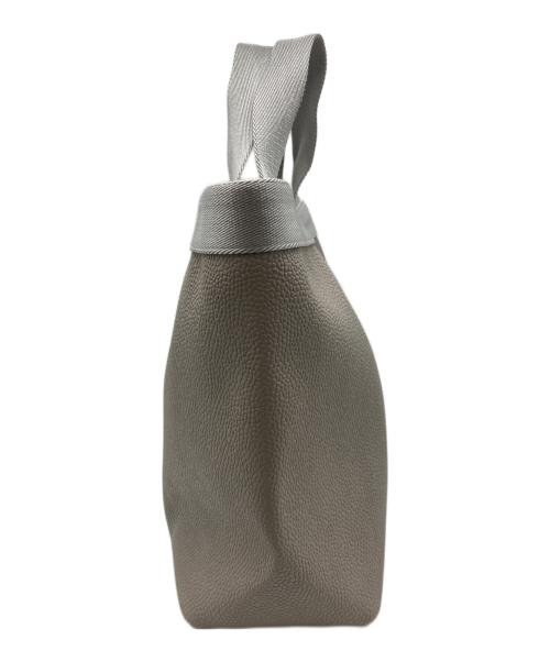 Herve Chapelier（エルベシャプリエ）Herve Chapelier (エルベシャプリエ) コーテッドキャンバススクエアトートB5サイズ(M) マスティック×シルバーの古着・服飾アイテム