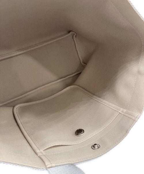 Herve Chapelier（エルベシャプリエ）Herve Chapelier (エルベシャプリエ) コーテッドキャンバススクエアトートB5サイズ(M) マスティック×シルバーの古着・服飾アイテム