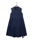 BLUE LABEL CRESTBRIDGEブルーレーベルクレストブリッジ）の古着「ノースリーブワンピース」｜ネイビー