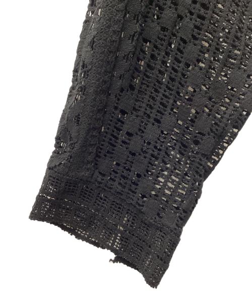 FRAMeWORK（フレームワーク）FRAMeWORK (フレームワーク) アンティークレースオープンカラーシャツ ブラック サイズ:SIZE Freeの古着・服飾アイテム