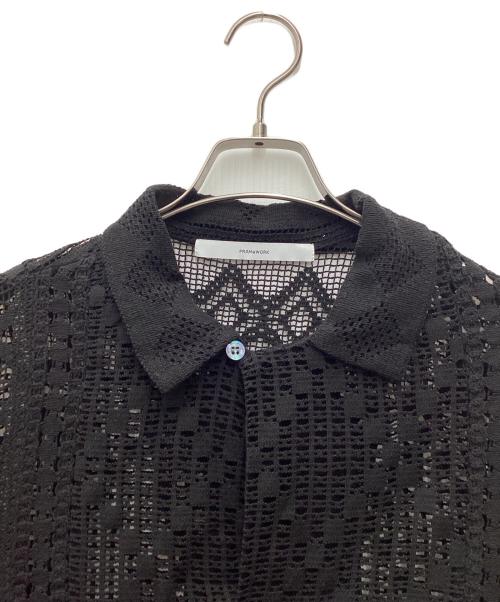 FRAMeWORK（フレームワーク）FRAMeWORK (フレームワーク) アンティークレースオープンカラーシャツ ブラック サイズ:SIZE Freeの古着・服飾アイテム