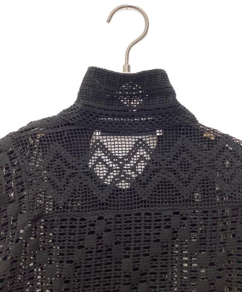 FRAMeWORK（フレームワーク）FRAMeWORK (フレームワーク) アンティークレースオープンカラーシャツ ブラック サイズ:SIZE Freeの古着・服飾アイテム