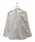 GALERIE VIEギャルリーヴィー）の古着「コットンツイル スタンドカラーシャツ」｜ピンク