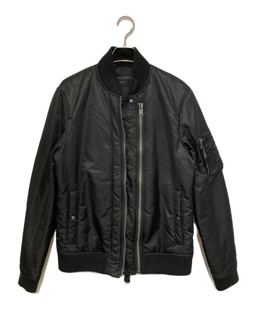 ALL SAINTS（オールセインツ）ALL SAINTS (オールセインツ) Bellevue Bomber Jacket/ベルビューボンバージャケット ブラック サイズ:Sの古着・服飾アイテム