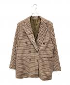 Couture d'adamクチュールドアダム）の古着「ダブルテーラードジャケット」｜ブラウン