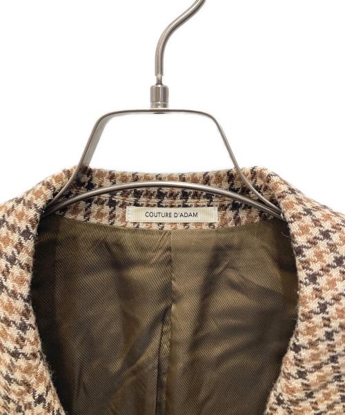 Couture d'adam（クチュールドアダム）Couture d'adam (クチュールドアダム) ダブルテーラードジャケット ブラウン サイズ:38の古着・服飾アイテム