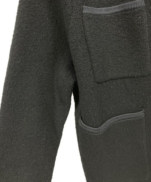 BALLSEY（ボールジィ）BALLSEY (ボールジィ) ウールナイロンブークレー フロントオープンカーディガン ブラック サイズ:Ｓの古着・服飾アイテム