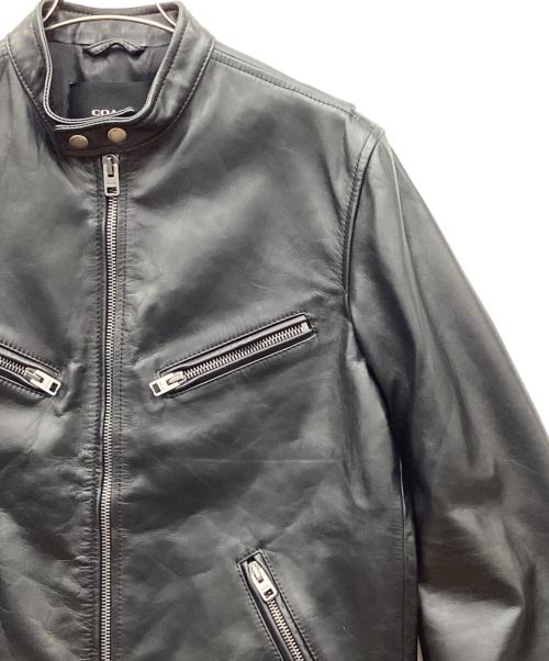 COACH（コーチ）COACH (コーチ) レザージャケット ブラック サイズ:Mの古着・服飾アイテム