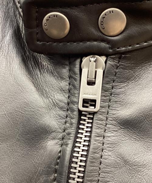 COACH（コーチ）COACH (コーチ) レザージャケット ブラック サイズ:Mの古着・服飾アイテム