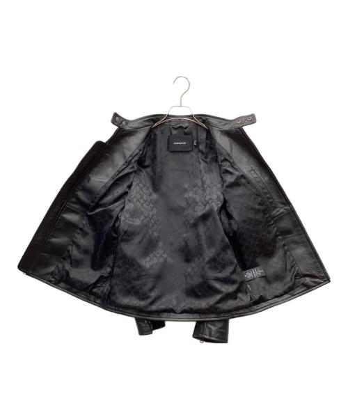 COACH（コーチ）COACH (コーチ) レザージャケット ブラック サイズ:Mの古着・服飾アイテム