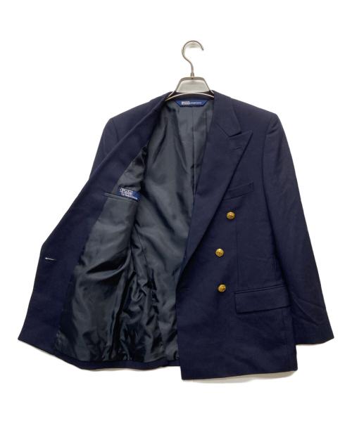 POLO RALPH LAUREN（ポロ・ラルフローレン）POLO RALPH LAUREN (ポロ・ラルフローレン) ダブル金釦ブレザー ネイビー サイズ:160の古着・服飾アイテム