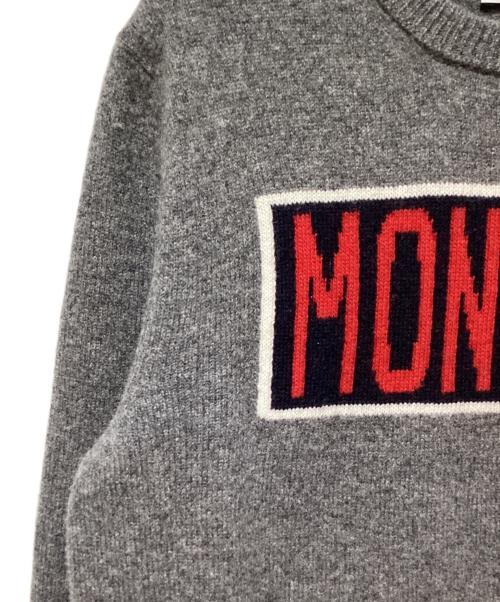 MONCLER（モンクレール）MONCLER (モンクレール) MAGLIONE TRICOT グレー サイズ:Mの古着・服飾アイテム