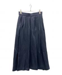 Noble（ノーブル）の古着「ブルームタックギャザースカート」｜ネイビー