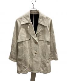 IENA（イエナ）の古着「＆NAVY ボンディングオーバーラップコート」｜ベージュ
