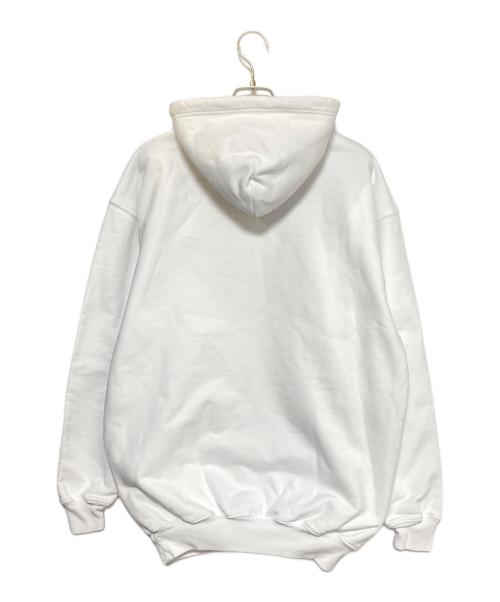 BALENCIAGA（バレンシアガ）BALENCIAGA (バレンシアガ) コピーライトロゴプルオーバーパーカー ホワイト サイズ:XSの古着・服飾アイテム