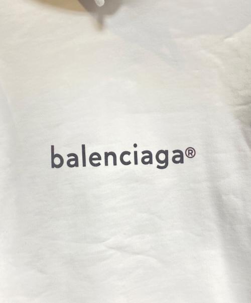 BALENCIAGA（バレンシアガ）BALENCIAGA (バレンシアガ) コピーライトロゴプルオーバーパーカー ホワイト サイズ:XSの古着・服飾アイテム