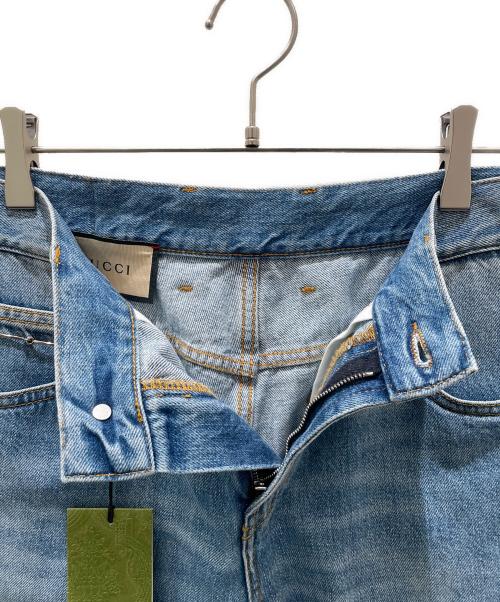 GUCCI（グッチ）GUCCI (グッチ) ホースビットデニムパンツ インディゴ サイズ:25の古着・服飾アイテム